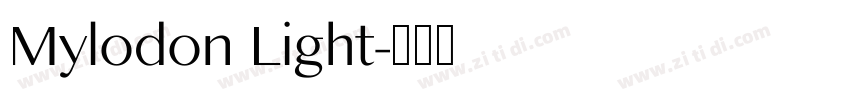 Mylodon Light字体转换